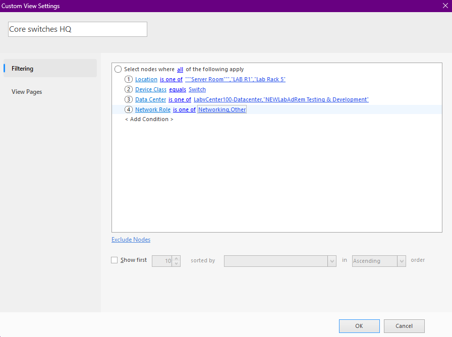 Dynamic Folder based on a Custom Details field in NetCrunch