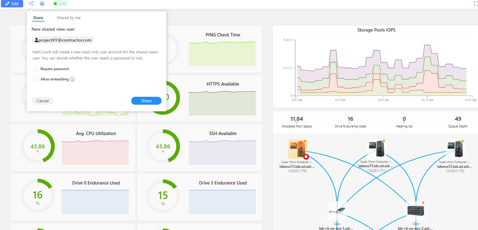 Secure sharing with IT contractor